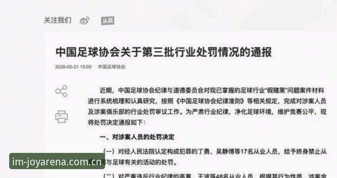 18项终身禁足+48人受罚：中国足球第三批禁足名单的7个核心要点